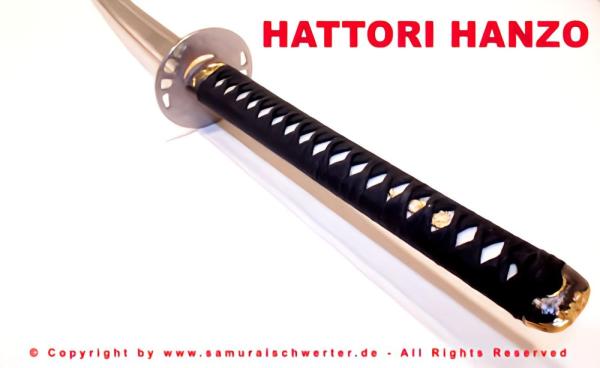 KILL-BILL Samurai Schwert mit 12-mal gefalteter Damaststahl Klinge "Hattori Hanzo"
